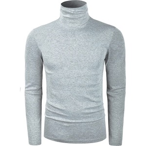 Latest Design <b>Men's</b> Slim Fit Soft Turtleneck Long Sleeve Pullover Lightweight T-Shirt for <b>Men</b> - Product Image 2