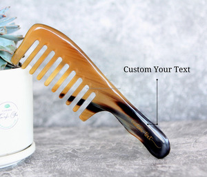 หวีผมเขาควายธรรมชาติจูบนกแม่และเด็ก - Product Image 3