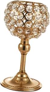 Candelabro de huracán de cristal con centro de mesa de boda de 5 brazos y portavelas para fiestas - Product Image 4