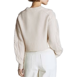 เสื้อสเวตเตอร์คอกลมแขนยาวแบบสวมหัวเปิดออกสำหรับผู้หญิงสินค้ามาใหม่ทั่วโลกที่กำลังมาแรง - Product Image 1