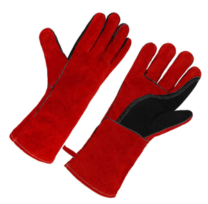 Guantes de Soldadura de Cuero Premium, Guantes de Cuero de Cabra, Guantes de Seguridad de Cuero para Trabajo Industrial y Construcción - Product Image 1