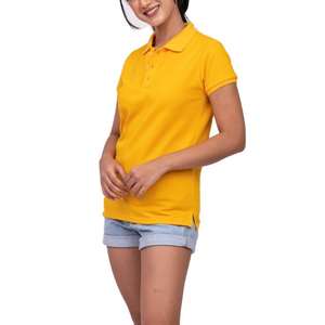 Nueva camisa polo ajustada de manga corta para mujer 100% algodón de alta calidad camisas de manga corta de verano para mujer de Bangladesh - Product Image 1