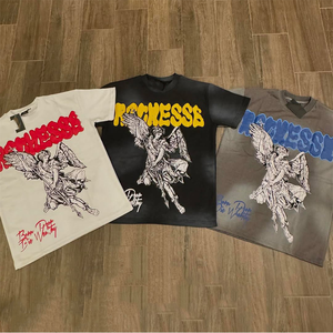 Camisetas con Logotipo de Marca Personalizada para Hombre, Ropa Casual de Algodón, Opciones de Color al por Mayor, Todas las Tallas, Opción de Personalización en Blanco, Gran Venta - Product Image 3