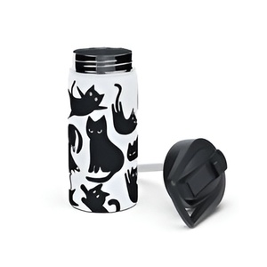 Bouteille d'eau vintage moderne isolée en acier inoxydable, utilisée par de nombreuses personnes, dernière conception, imprimée, en métal émaillé, 1000ml - Product Image 3