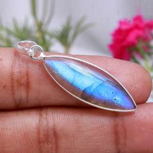 Serpiente de labradorita de alta calidad, medio huevo de labradorita suelta y rugosa, colgante de Calavera, piedra labradorita, precio al por mayor - Product Image 4