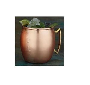 Tasses en céramique Moscow Mule de haute qualité avec poignée en laiton Tasse en cuivre organique pour la bière au gingembre pour les grossistes-Direct de l'Inde - Product Image 2