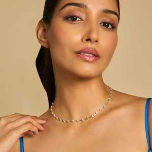 Collier Bohème Tendance 174537 Plaqué Or Forme Géométrique Chiffre Chaîne en Alliage d'Acier Inoxydable avec Perle pour Soirées - Product Image 2