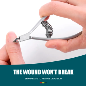 Pince à cuticules à double ressort professionnelle en acier inoxydable de haute qualité doigts lame incurvée outil d'art des ongles avec boîte de rangement - Product Image 4