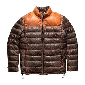 Chaqueta Acolchada de Piel de Vaca con Textura Suave y Sensación Cálida, Diseñada para Uso Casual en Invierno, Resistente al Viento y Transpirable, Ecológica - Product Image 1