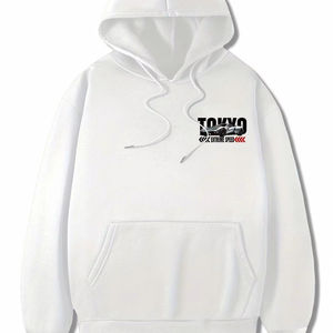 Sudadera con Capucha con Gráfico de Carreras de Fórmula Ferrari, Algodón Premium, Diseño Deportivo, Corte Holgado, Estampado de Alto Impacto, Uso Diario - Product Image 2