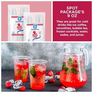 Gobelets jetables en PET/PLA, sans BPA, écologiques, sans PFAS, étanches, durables, tailles de 10 à 24 oz, en vrac, pour les fêtes, les mariages, le camping - Product Image 6