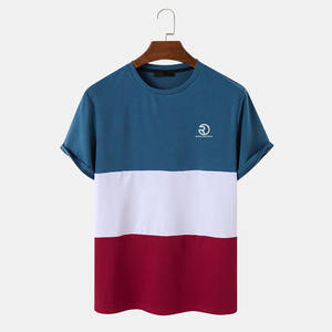 Camiseta sólida de manga corta de verano para hombre, camisetas informales de secado rápido, camisas masculinas de buena calidad, precio barato y buena calidad - Product Image 1