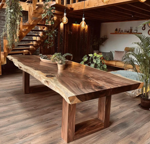 Mesa de Comedor KALATRI Moderna, Cuadrada, de Madera Maciza, Ecológica, Hecha a Mano, para Interiores de Hogar, Hotel y Villa - Product Image 2