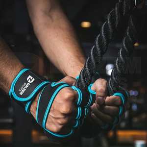 Gants d'haltérophilie respirants de haute qualité sangle de poignet intégrée équipement de sécurité de Fitness pour l'entraînement croisé WOD autre Fitness - Product Image 5