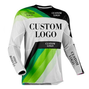 Venta al por mayor personalizado de manga larga Motocross Racing Jersey transpirable MTB BMX MX DH Riding Jerseys Plus Size motocicleta Auto - Product Image 5