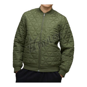 Vente en gros Blouson aviateur d'hiver matelassé de luxe pour hommes style de rue personnalisé avec col montant - Product Image 1
