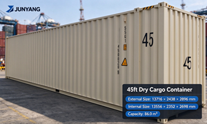 Nouveau conteneur maritime de fret sec High Cube de 45 pieds, conteneur en acier Corten de 86 m³ avec plancher en bois, certifié BV LR ABS CCS - Product Image 4