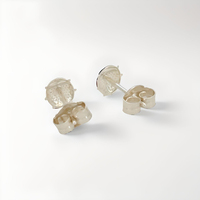 Pendientes Clásicos de Plata de Ley con Diseño de Mariquita para Niños, con Baño de Rodio y Esmalte, Hechos en España, Listos para Enviar