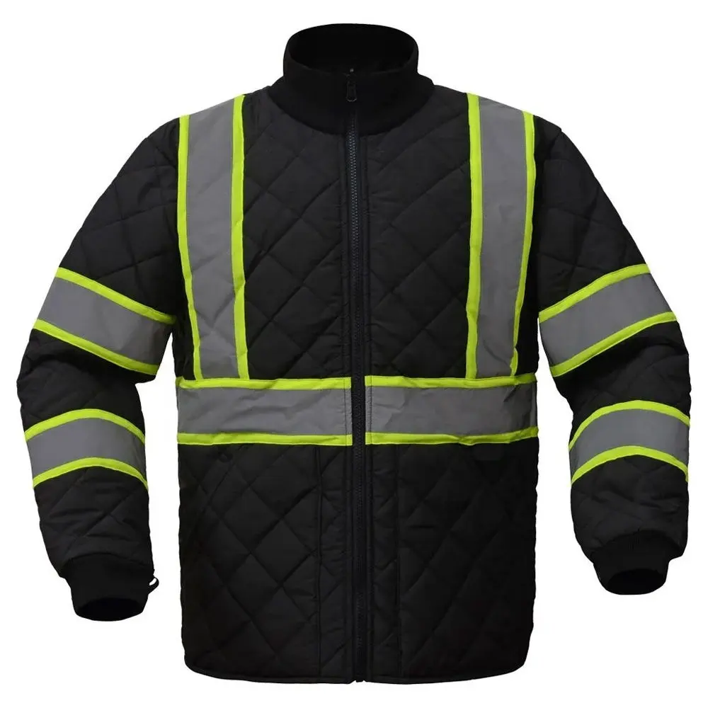 High Quality Custom Hi VIS Viz High Visibility Jacket Workwear Construction Reflective Security Jacket Waterproof Jacket OEM