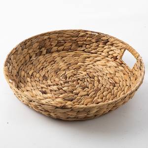 Hand weave serving <b>trays</b> for hotel resort restaurant great quality water hyacinth <b>tray</b> organizer - Product Image 1