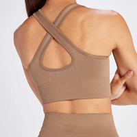 Soutien-gorge de sport respirant en Spandex/Nylon de haute qualité, grande taille, pour femmes, utilisation en salle de sport, léger, séchage rapide, couleur personnalisée
