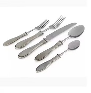 Ensemble de couverts en métal nouveau look dernier ensemble de couverts ensemble de couverts plaqué or avec poignée en métal pour la maison hôtel ustensiles de cuisine utilisation article - Product Image 2