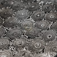 DD-Raindrop-418 Acier au carbone forgé à la main, billettes damas, technique de laminage à chaud, dureté 58-62 HRC, fabrication de couteaux