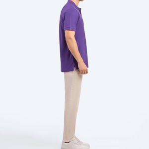 เสื้อเชิ้ตผู้ชายแบบลำลองคุณภาพสูง ผลิตจากวัสดุรักษ์โลก ระบายอากาศได้ดี คอตั้ง แห้งเร็ว เหมาะสำหรับเล่นกีฬา แขนสั้น - Product Image 4