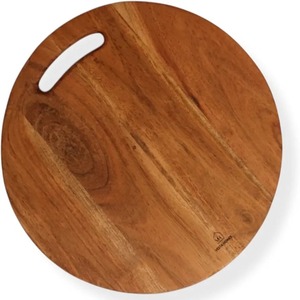 Cortador de Madera de Acacia Natural 30,5X30,5X1,5 cm para Pizza Frutas Queso Otros Cortes - Product Image 2