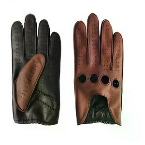 Gants de conduite en cuir véritable de haute qualité, style classique, nouvelle mode, accessoire d'hiver pour hommes et femmes, prix raisonnable, noir - Product Image 6