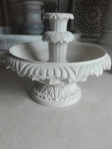 Décoration de haute qualité fontaine d'eau extérieure fontaine en marbre jardin pierre naturelle sculptée à la main - Product Image 2