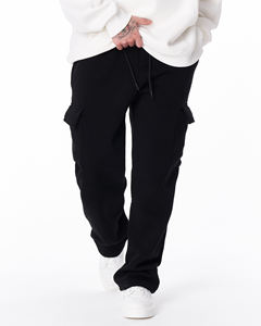 OEM 2024 pantalones de Jogger de algodón pesado de alta calidad para hombre tendencia de bolsillo lateral Premium básico oferta al por mayor con impresión personalizada - Product Image 1