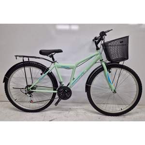 Dorello 26 Rim City Bike avec cadre vert 24 Rim et 26 Rim Bike Fender Basket - Product Image 1