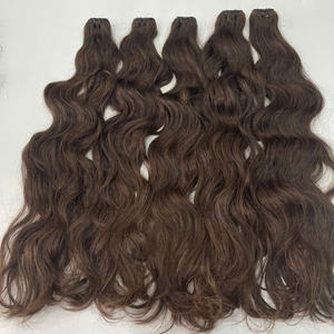 Mejor precio Super doble dibujado cabello Remy vietnamita envío rápido producto caliente marrón ondulado Natural para todas las pulgadas de alta calidad - Product Image 5