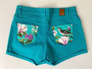 Vintage S Taille Denim Shorts Jeanagers Autre Artisanat Jeans Pantalon Court - Product Image 4