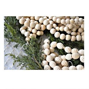 Guirnalda de cuentas de madera extra larga, 3 cuentas de madera de colores personalizadas en forma y tamaño, entrega rápida desde la India - Product Image 1