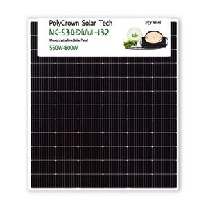 Panneau solaire monocristallin bifacial HJT PolyCrown Solar Tech 530MH-132 550W-800W US - Product Image 2
