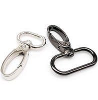 Mousquetons pivotants en métal pour sacs, porte-monnaie, boucles à déclenchement, clips, porte-clés, accessoires de quincaillerie pour colliers de chien, vente en gros