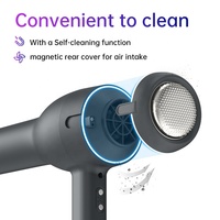 Sèche-cheveux ionique haute puissance Binwang 110000 tr/min 2400W, séchage rapide, matériau ABS, emballage en boîte cadeau, moteur BLDC, 3 réglages de chaleur, air froid