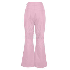 กางเกงขาบานสำหรับผู้ชายกางเกงขาบานสีทึบกางเกงขาบานลำลองทรงหลวมแบบปกติพอดีตัว - Product Image 3