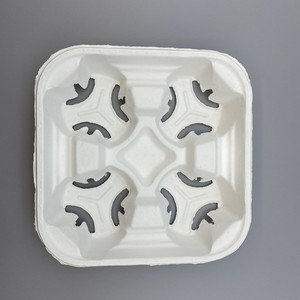 Portabicchieri usa e getta a 4 scomparti per un'organizzazione comoda del contenitore per il pranzo - Product Image 1