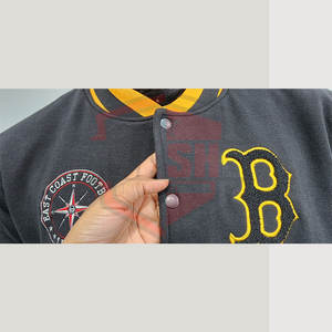 Men's 3D Printed Baseball Button <b>Jacket</b> Bomber Letterman <b>Canvas</b> <b>Jacket</b> with Letter Print - Product Image 4