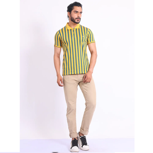 เสื้อยืดแขนครึ่งคอโปโลพิมพ์ลายเมอร์เซอร์แฟชั่นคลาสสิกใส่สบาย - Product Image 1