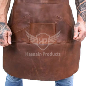 Tablier à bavette en cuir véritable de marque privée de haute qualité Fresh New Fashion Design Durable et pour les acheteurs de produits alimentaires commerciaux - Product Image 3