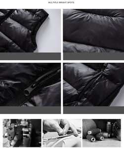 เสื้อกั๊กขนเป็ดแขนกุดสำหรับผู้ชายเสื้อโค้ทเสื้อกั๊กให้ความอบอุ่นในฤดูหนาวโลโก้ตามสั่ง2024 - Product Image 5