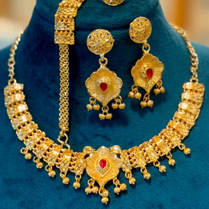 2024 Best Buy Ready Ship 24K chapado en oro Estilo Vintage conjunto de joyería de moda fabricante indio inspirado Comoras Mayotte-cobre - Product Image 1