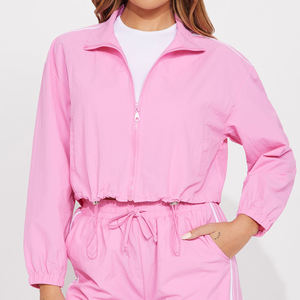 Trajes de chándal de lujo para mujer de diseñador, marcas famosas, ropa de Boutique con cremallera de invierno, Tops cortos, talla 2XL - Product Image 3