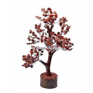 Hechos a mano Red Jasper 300 Chips Golden Wire Tree Online - Product Image 2