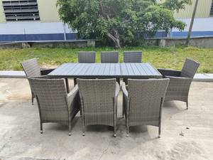 Hot Selling Dining <b>Table</b> Set 6 <b>Seater</b> With Seat Cushion <b>Garden</b> Furniture Set Pe Rattan Dining Set 6 Seaters Phu Linh Wholesaler - Product Image 4