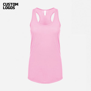 เสื้อกล้าม racerback ของผู้หญิง/เสื้อกล้ามผ้าคอตตอน-โพลีเอสเตอร์ยืด - Product Image 3